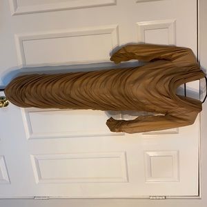 NEVER WORN off the shoulder brown dress